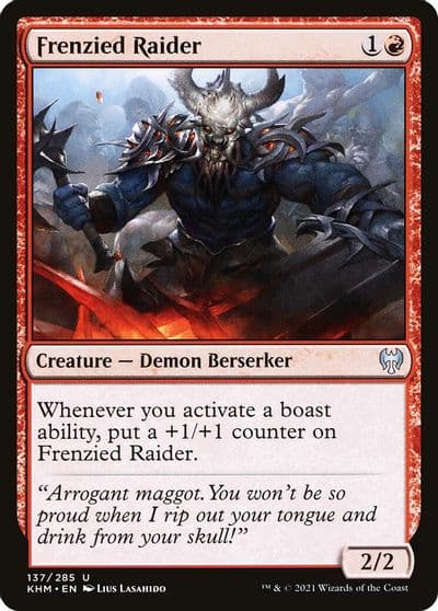 Frenzied Raider Kaldheim Magic card