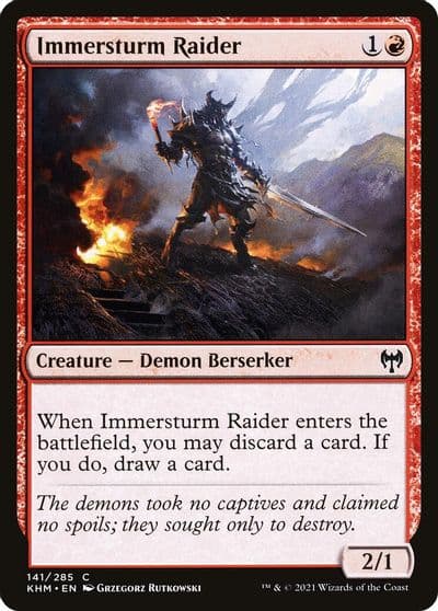 Immersturm Raider Kaldheim Magic card