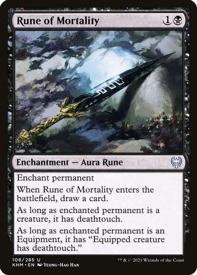 Rune of Mortality Kaldheim Magic card