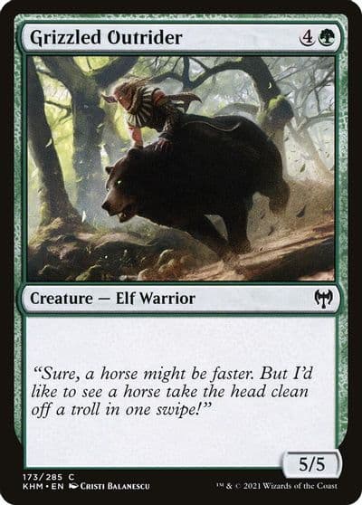 Grizzled Outrider Kaldheim Magic card