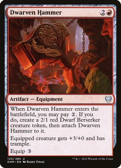 Dwarven Hammer Kaldheim Magic card