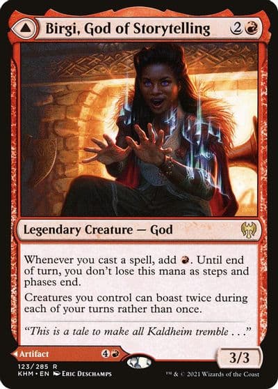 Birgi God of Storytelling Kaldheim Magic card