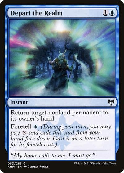 Depart the Realm Kaldheim Magic card