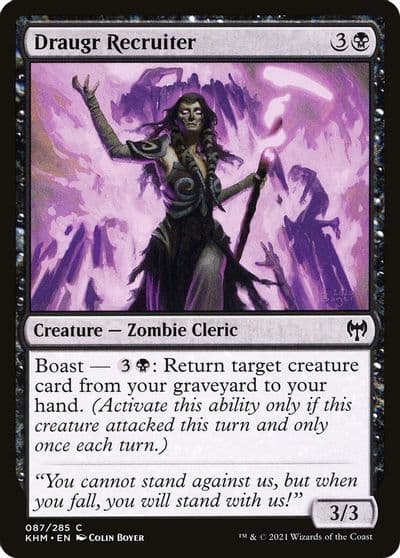 Draugr Recruiter Kaldheim Magic card