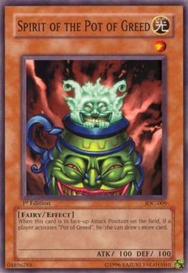 Spirit of the Pot of Greed Invasion of Chaos Yu-Gi-Oh! card
