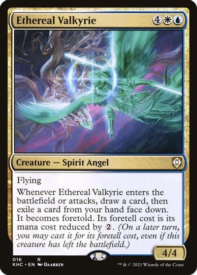 Ethereal Valkyrie Commander: Kaldheim Magic card