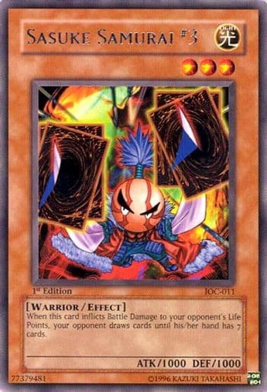 Sasuke Samurai 3 Invasion of Chaos Yu-Gi-Oh! card