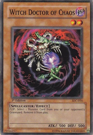 Witch Doctor of Chaos Invasion of Chaos Yu-Gi-Oh! card