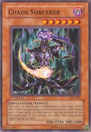 Chaos Sorcerer Invasion of Chaos Yu-Gi-Oh! card