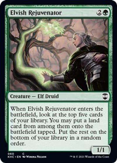 Elvish Rejuvenator Commander: Kaldheim Magic card