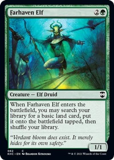 Farhaven Elf Commander: Kaldheim Magic card