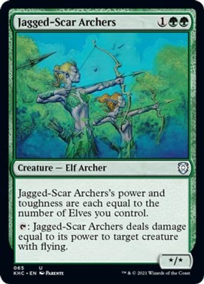 Jagged Scar Archers Commander: Kaldheim Magic card