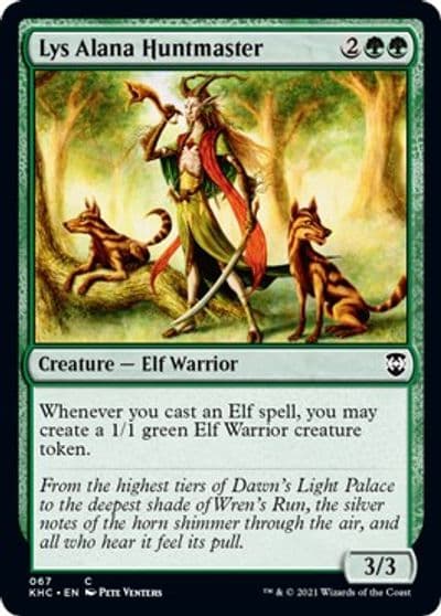 Lys Alana Huntmaster Commander: Kaldheim Magic card