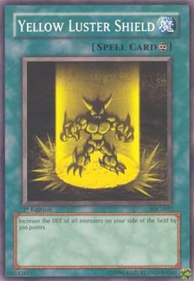 Yellow Luster Shield Invasion of Chaos Yu-Gi-Oh! card