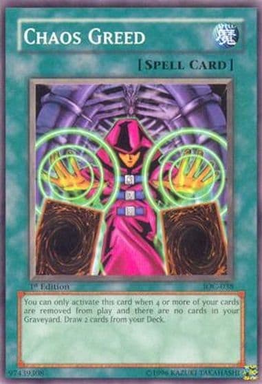 Chaos Greed Invasion of Chaos Yu-Gi-Oh! card