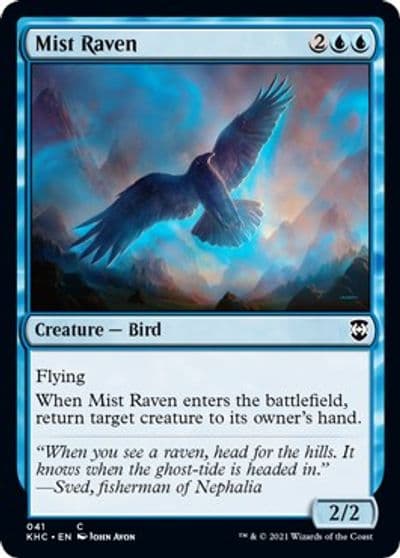 Mist Raven Commander: Kaldheim Magic card