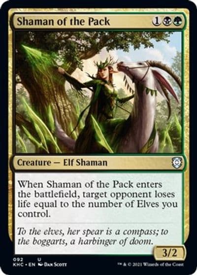Shaman of the Pack Commander: Kaldheim Magic card