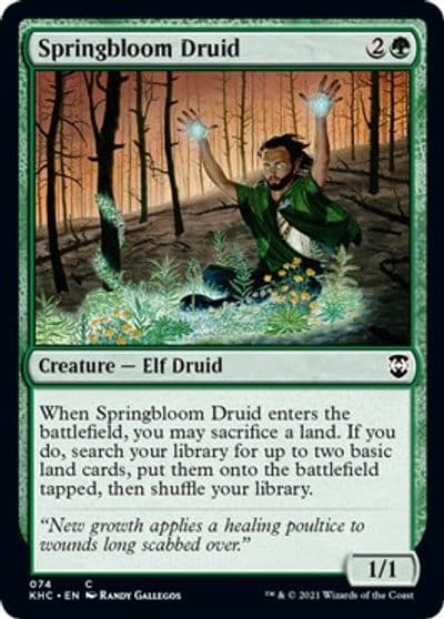 Springbloom Druid Commander: Kaldheim Magic card