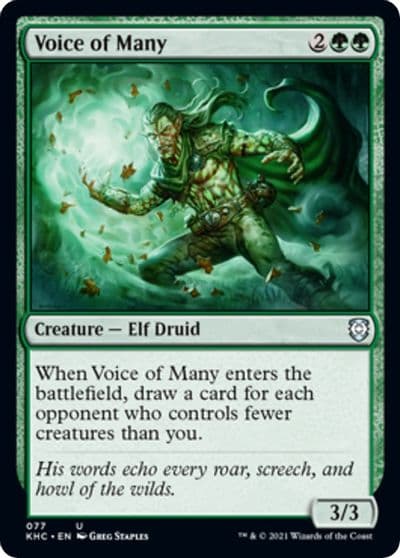Voice of Many Commander: Kaldheim Magic card