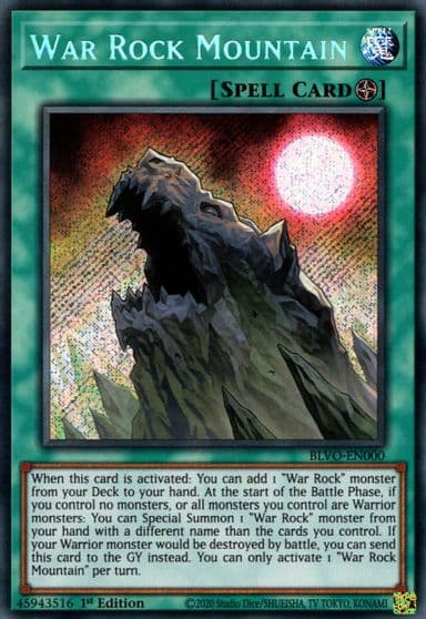 War Rock Mountain Blazing Vortex Yu-Gi-Oh! card