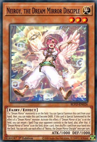 Neiroy the Dream Mirror Disciple Blazing Vortex Yu-Gi-Oh! card