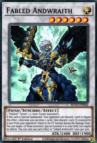 Fabled Andwraith Blazing Vortex Yu-Gi-Oh! card
