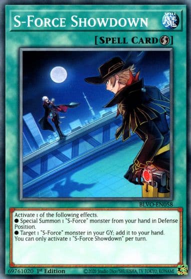 S Force Showdown Blazing Vortex Yu-Gi-Oh! card
