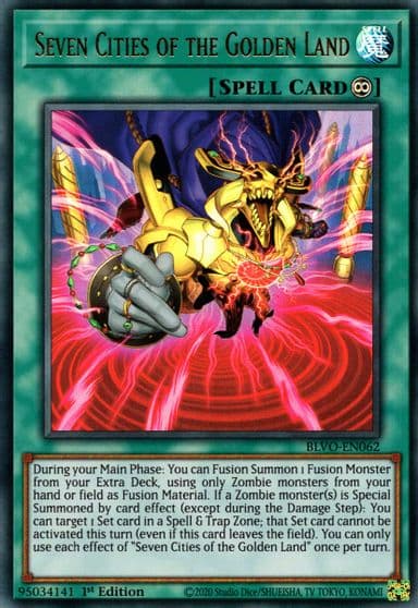 Seven Cities of the Golden Land Blazing Vortex Yu-Gi-Oh! card