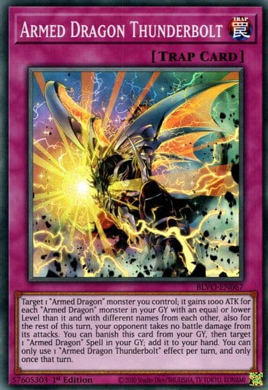 Armed Dragon Thunderbolt Blazing Vortex Yu-Gi-Oh! card