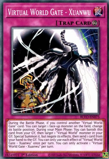 Virtual World Gate Xuanwu Blazing Vortex Yu-Gi-Oh! card