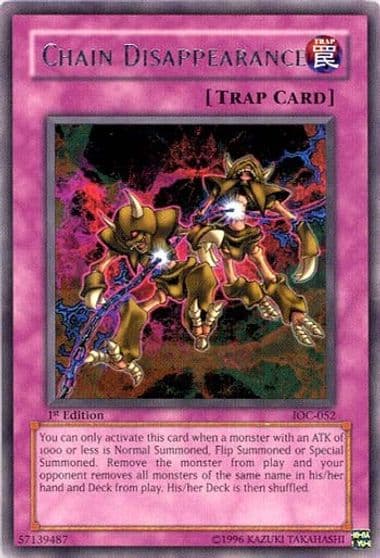 Chain Disappearance Invasion of Chaos Yu-Gi-Oh! card