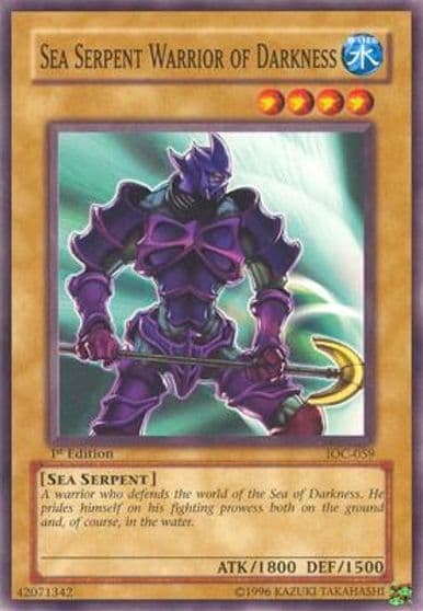 Sea Serpent Warrior of Darkness Invasion of Chaos Yu-Gi-Oh! card