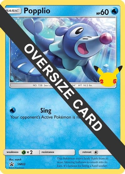 Popplio First Partner Pack Pokemon card