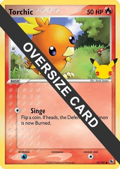 Torchic First Partner Pack Pokemon card