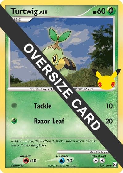 Turtwig First Partner Pack Pokemon card
