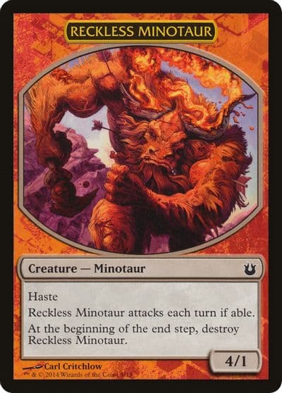 Reckless Minotaur Hero's Path Promos Magic card