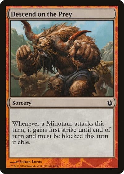 Descend on the Prey Hero's Path Promos Magic card