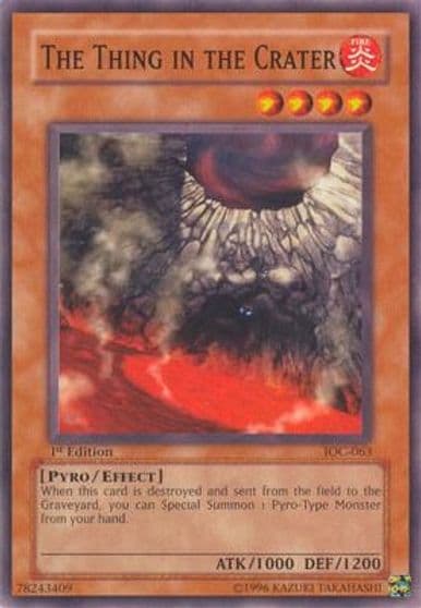 The Thing in the Crater Invasion of Chaos Yu-Gi-Oh! card