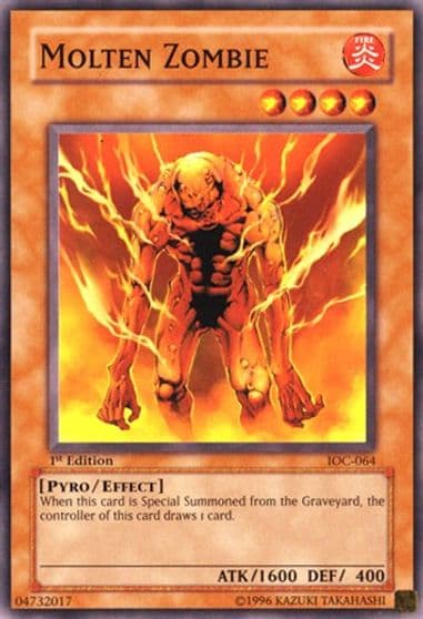 Molten Zombie Invasion of Chaos Yu-Gi-Oh! card