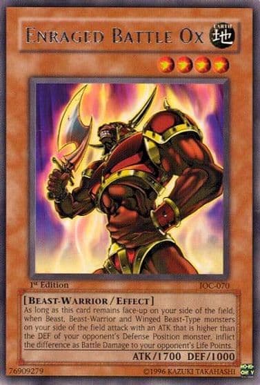 Enraged Battle Ox Invasion of Chaos Yu-Gi-Oh! card