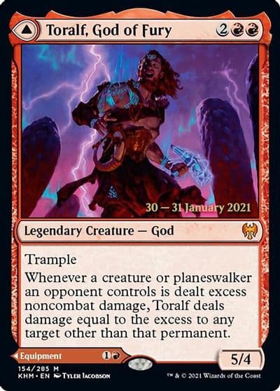 Toralf God of Fury Prerelease Cards Magic card