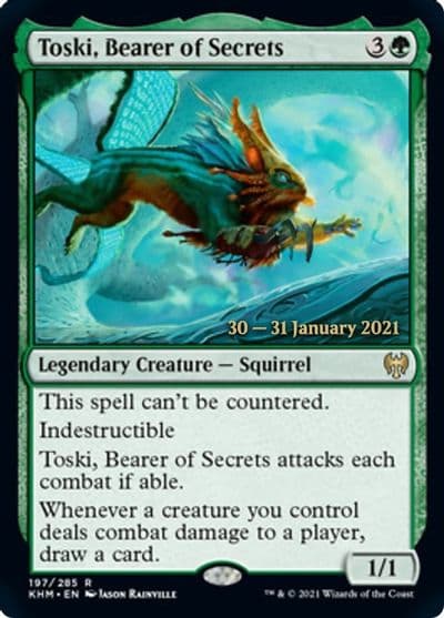 Toski Bearer of Secrets Prerelease Cards Magic card