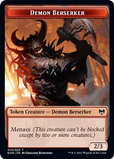 Demon Berserker Token Kaldheim Magic card