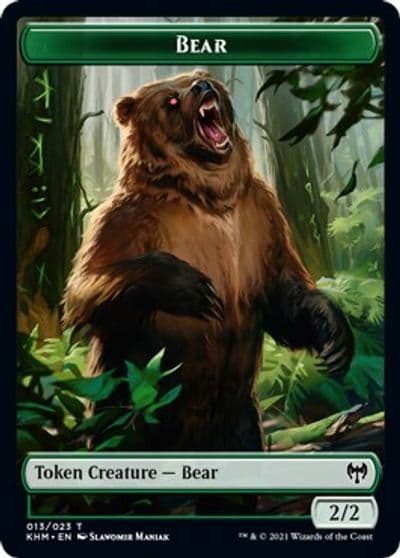 Bear Token Kaldheim Magic card