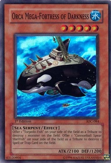 Orca Mega Fortress of Darkness Invasion of Chaos Yu-Gi-Oh! card