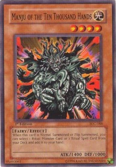Manju of the Ten Thousand Hands Invasion of Chaos Yu-Gi-Oh! card