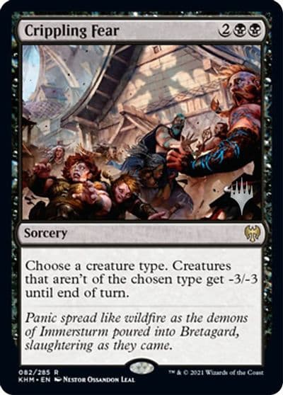Crippling Fear Promo Pack: Kaldheim Magic card