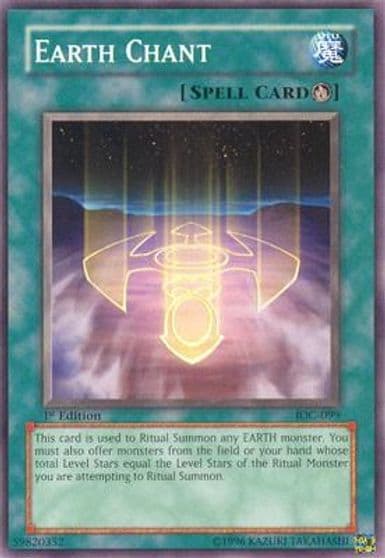 Earth Chant Invasion of Chaos Yu-Gi-Oh! card