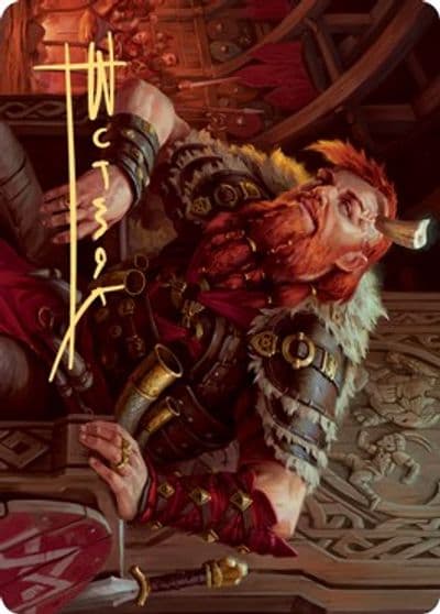 Arni Brokenbrow Art Card Gold Stamped Signature Art Series: Kaldheim Magic card