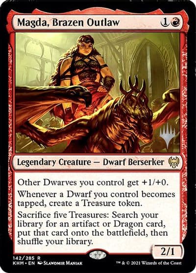 Magda Brazen Outlaw Promo Pack: Kaldheim Magic card